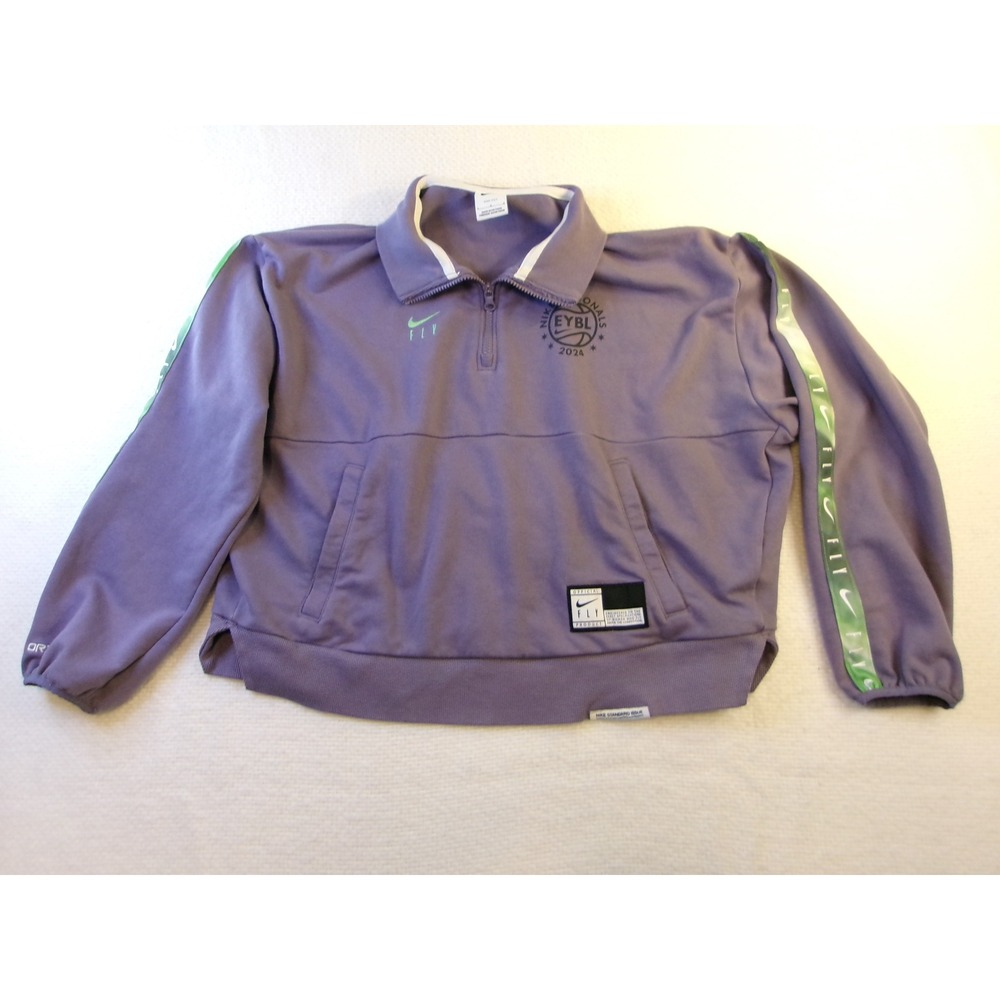 Nike FLY EYBL 2024 Nationals Quarter Zip Pullover Purple FN8473-509 Womens L